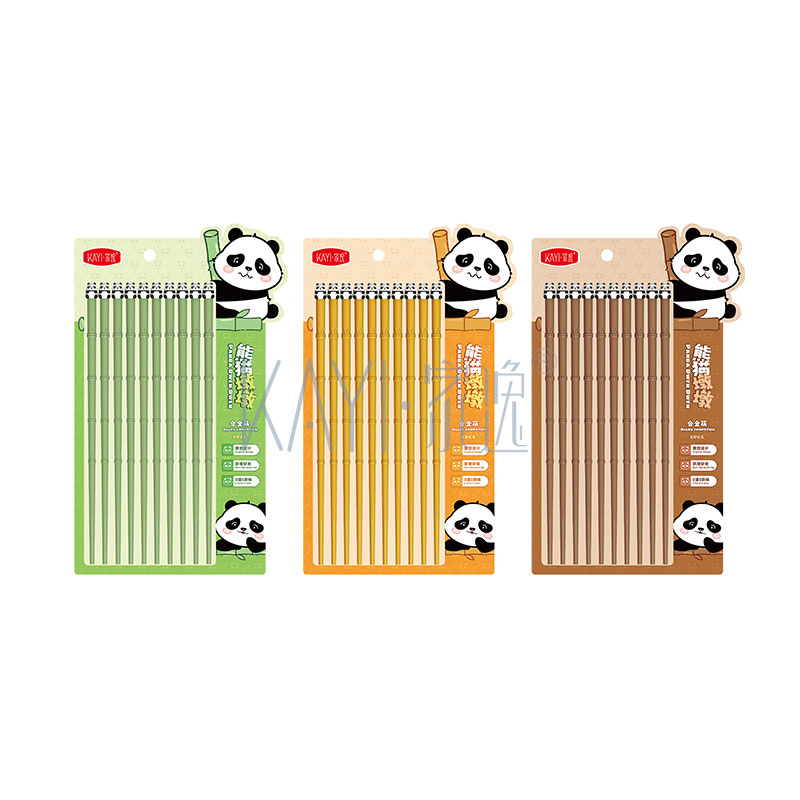 JY4473 熊猫墩墩合金筷(5双)