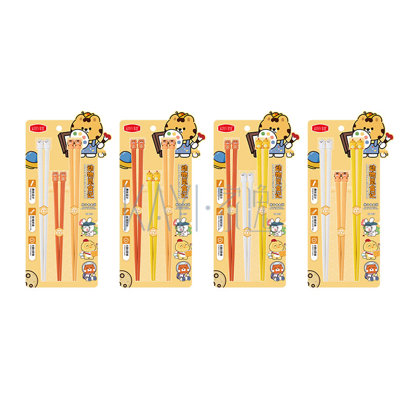 JY4477 动物觅食记亲子合金筷