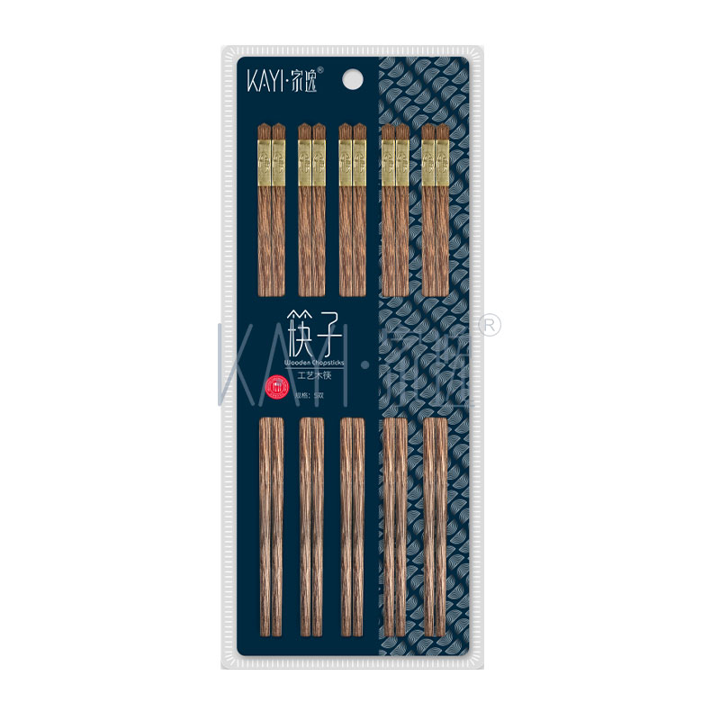 JY3174 工艺木筷（五福同心）简欧