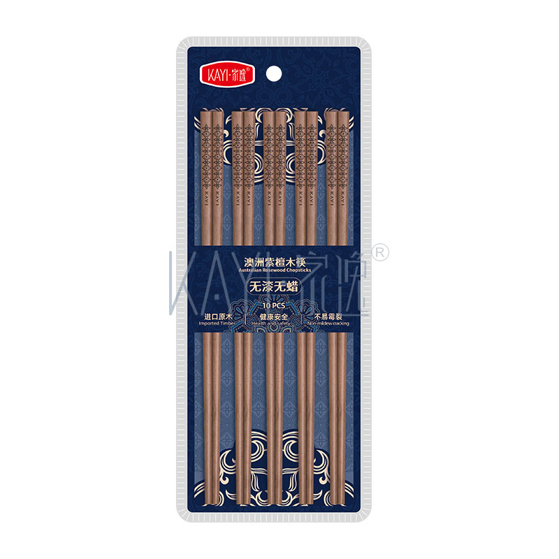 JY4342 澳洲紫檀木筷