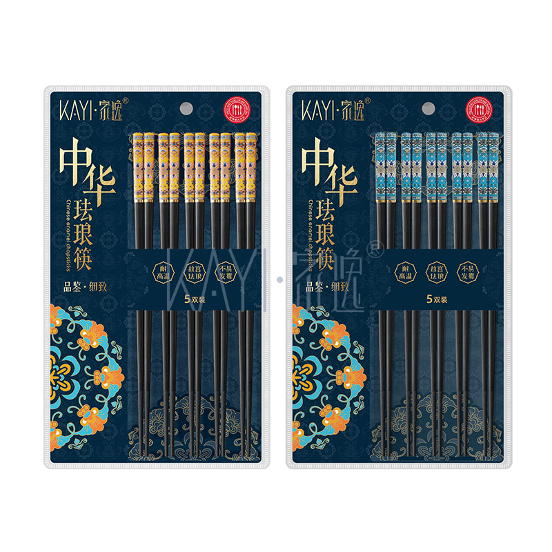 JY4444 中华珐琅筷（两个色）